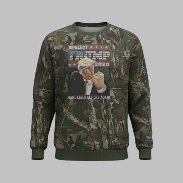 Thomas Jacob Sanford Re elect Trump 2020 Make Liberals Cry Again Shirt 3