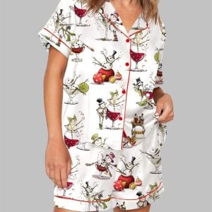 Tipsy Snowman Pajama Set For Women 1