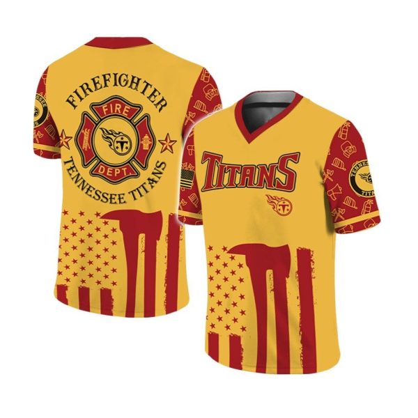 Titans x Firefighter Appreciation Night 2025 Football Jersey 1 2
