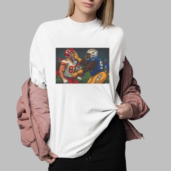 Travis Kelce Smacked by Teair Tart Shirt 0 2