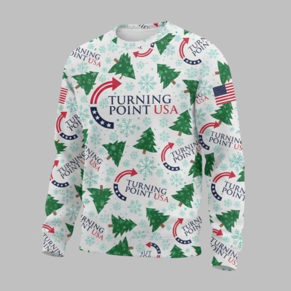 Turning Point USA Charlie Kirk Ugly Christmas Sweater 1 1