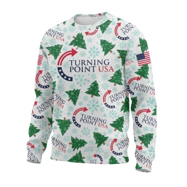 Turning Point USA Charlie Kirk Ugly Christmas Sweater 1 2