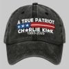 Unisex Charlie Kirk Leader A True Patriot Print Hat 2
