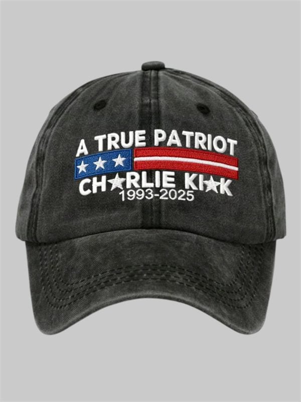Unisex Charlie Kirk Leader A True Patriot Print Hat 2
