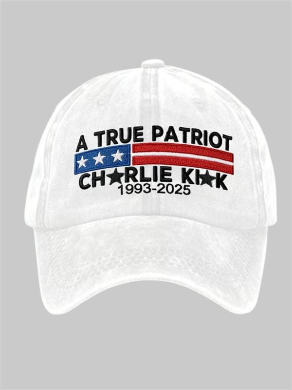 Unisex Charlie Kirk Leader A True Patriot Print Hat 3