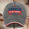Unisex Is My Hero Print Baseball Cap 4