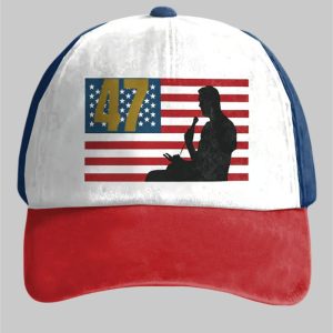 Unisex Retro Charlie Kirk 47 Flag Print Hat