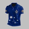 Vintage Australian Flag Badge Printed Casual Polo Shirt 1 1