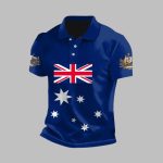 Vintage Australian Flag Crest Polo Shirt