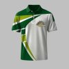 Vintage Australian Flag Crown Line Printed Polo Shirt 1 1