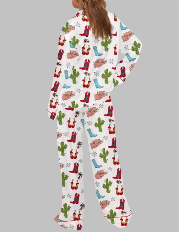Western Christmas Pajama Set For Women 2