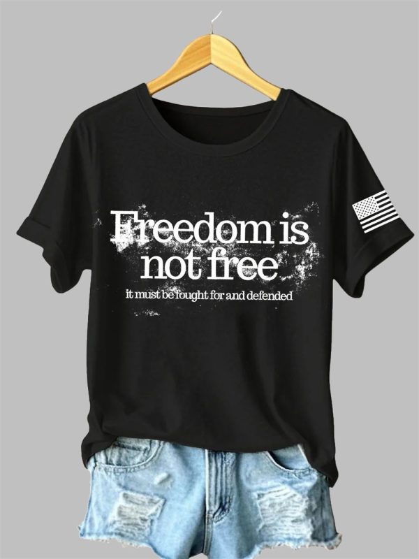 Women's Charlie Kirk Freedom Is Not Free T-shirt