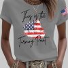 Womens Charlie Kirk This Is Turning Point Iron On Short Sleeve T Shirt 3