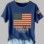 Women's Charlie Kirk Turning Point Forever Print T-Shirt