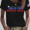 Womens Charlie Kirk Turning Point Iron On Short Sleeve T Shirt 3