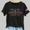 Womens Charlie Kirk Turning Point Iron On Sleeve T Shirt 2