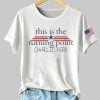 Womens Charlie Kirk Turning Point Iron On Sleeve T Shirt 3