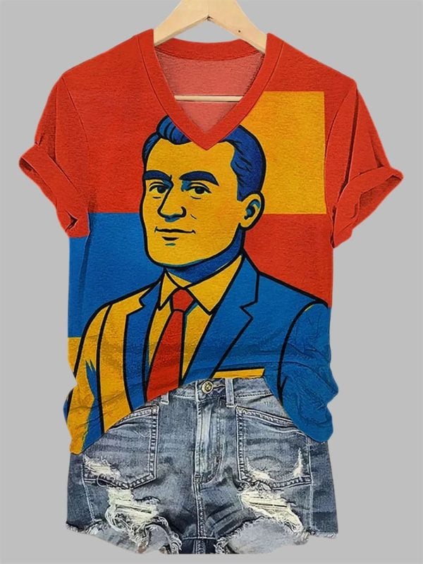 Women's Charlie Kirk Voice of Freedom Printed Casual T-shirt