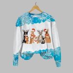 Women's Christmas Dog Print Sweatshirt 2025 Christmas
