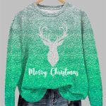 Women's Christmas Mery Christmas Printed Sweatshirt