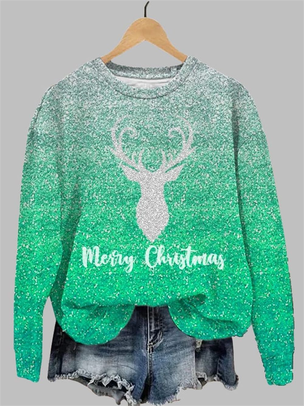 Women's Christmas Mery Christmas Printed Sweatshirt Women's Christmas Mery Christmas Printed Sweatshirt