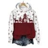 Womens Christmas Plaid Casual Hoodie 2025 Christmas 1 2
