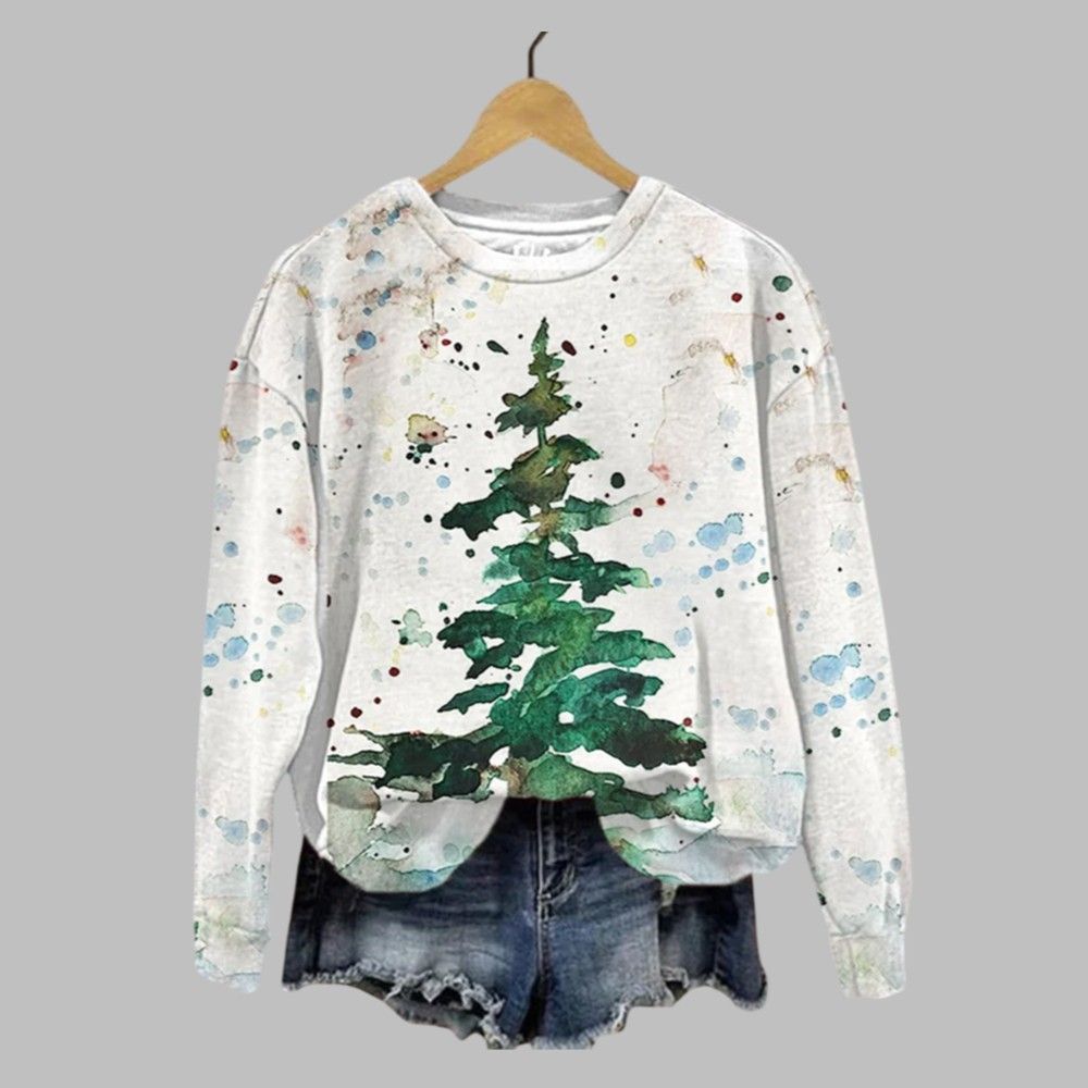 Women's Christmas Tree Casual Sweatshirt 2025 Christmas Women's Christmas Tree Casual Sweatshirt 2025 Christmas