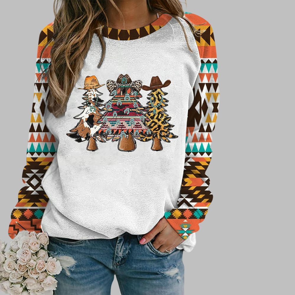 Women's Cowgirl Christmas Sweatshirt 2025 Christmas Women's Cowgirl Christmas Sweatshirt 2025 Christmas