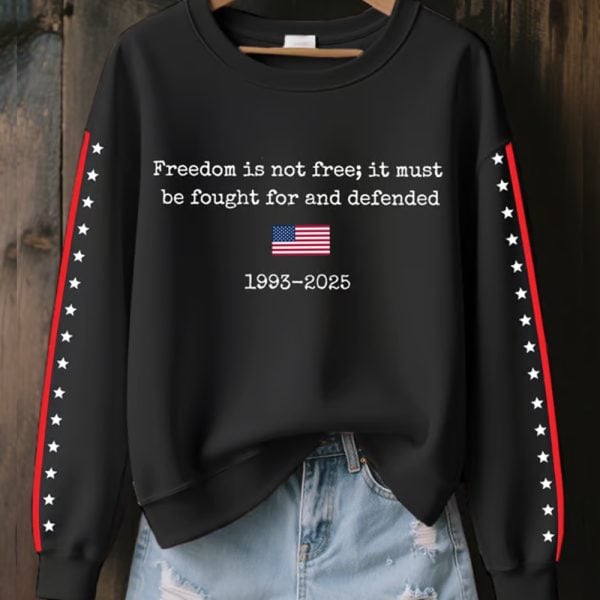 Womens Freedom Is Not Free 2025 Print Sweatshirt 2