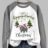 Womens I Want A Hippopotamus For Christmas Print Sweatshirt 2025 Christmas 2