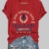 Womens Jesus Defeated Death So You Can Live RIP Charlie Kirk Print T Shirt 3