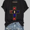 Womens RIP Charlie Kirk Print V Neck T Shirt 2