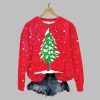 Women's Snowy Christmas Tree Sweatshirt 2025 Christmas