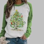Women's Song Bird Christmas Print Sweatshirt 2025 Christmas