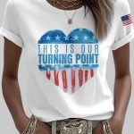 Women's This Is Our Turning Point Charlie Kirk Short Sleeve T-Shirt