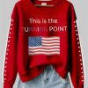 Womens This Is The Turning Point Charlie Kirk Printed Sweatshirt 3