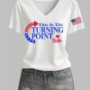 Women's This Is The Turning Point Charlie Kirk Printed T-shirt 6 Womens This Is The Turning Point Charlie Kirk Printed T shirt 3