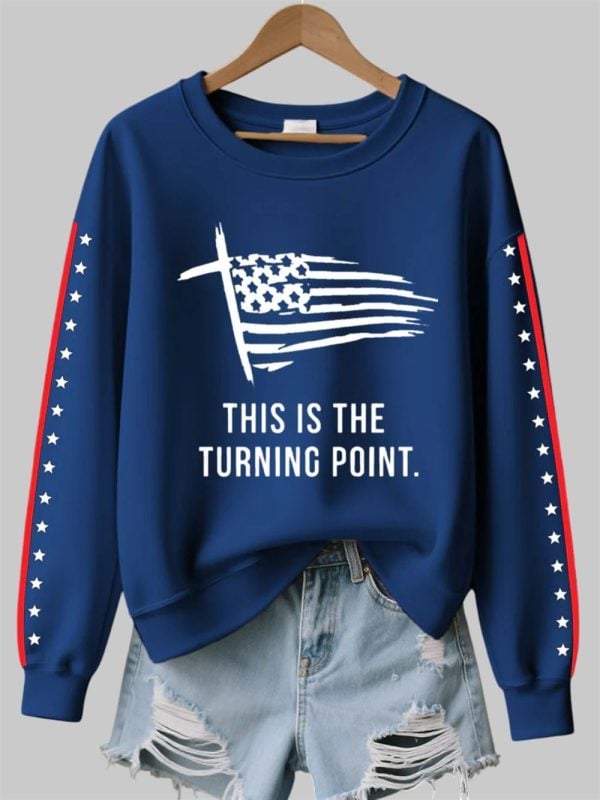 Womens This Is The Turning Point Printed Sweatshirt 2