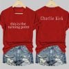 Womens This is the Turning Point Charlie Kirk V neck T Shirt 2