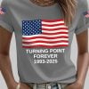 Womens Turning Point Forever Charlie Kirk Print T Shirt 4