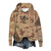 Womens Vintage Christmas Print Long Sleeve Hoodie 2025 Christmas 1 2