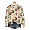 Womens Vintage Christmas Santa Print Sweatshirt 2025 Christmas 1 2