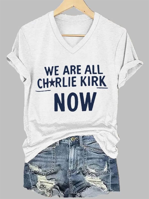 Womens We Are All Charlie Kirk Now T shirt 2