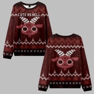 Cute as Hell Ugly Sweater 2025 Christmas 0