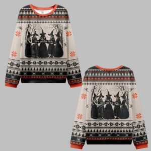 2025 Christmas Girls Will Be Girls Witch Ugly Christmas Sweater 0