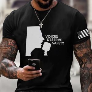 Charlie Kirk Voices Deserve Safety Shirt 1