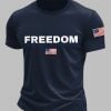 Mens Freedom Dont Stop Fighting RIP Charlie Kirk Tee 4