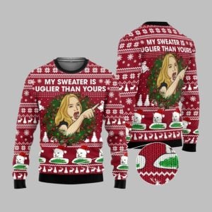 2025 Christmas Cat Woman My Sweater Is Uglier Than Yours Ugly Sweater 1 1