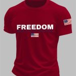 Men's Charlie Kirk Freedom Don't Stop Fighting R.I.P Tee