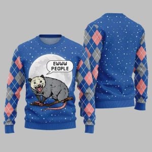 Ew People Possum Ugly Sweater Christmas 2025 1